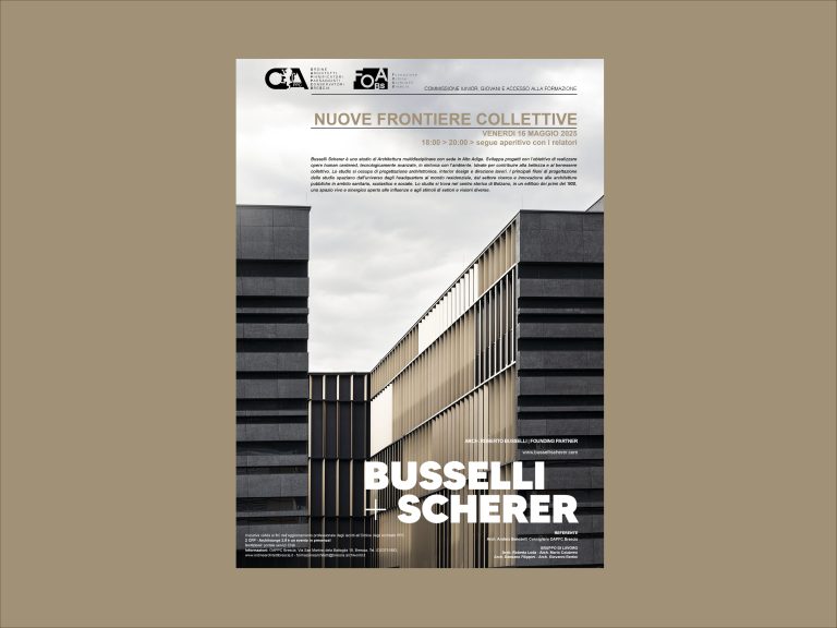 ArchiLounge: Roberto Busselli ospite dell’ordine degli architetti di Brescia per parlare di nuove frontiere collettive in architettura